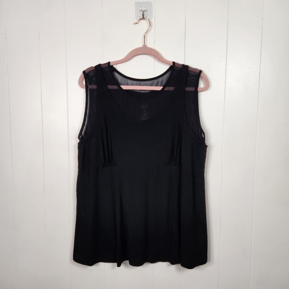 Blue Sky Bamboo Sleeveless Tank Top Shell Womens Size 1X Capsule Neutral Basic - Picture 1 of 6